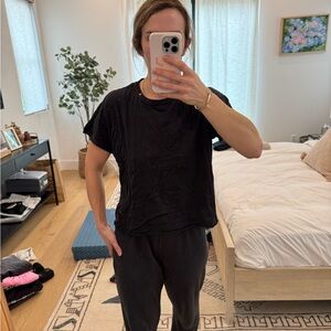 The Great. Black Casual T-Shirt